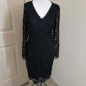 Bebe lace LBD Little black dress 8